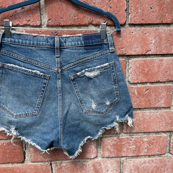 Abercrombie High Rise Mom Denim Shorts - Picture 4 of 11